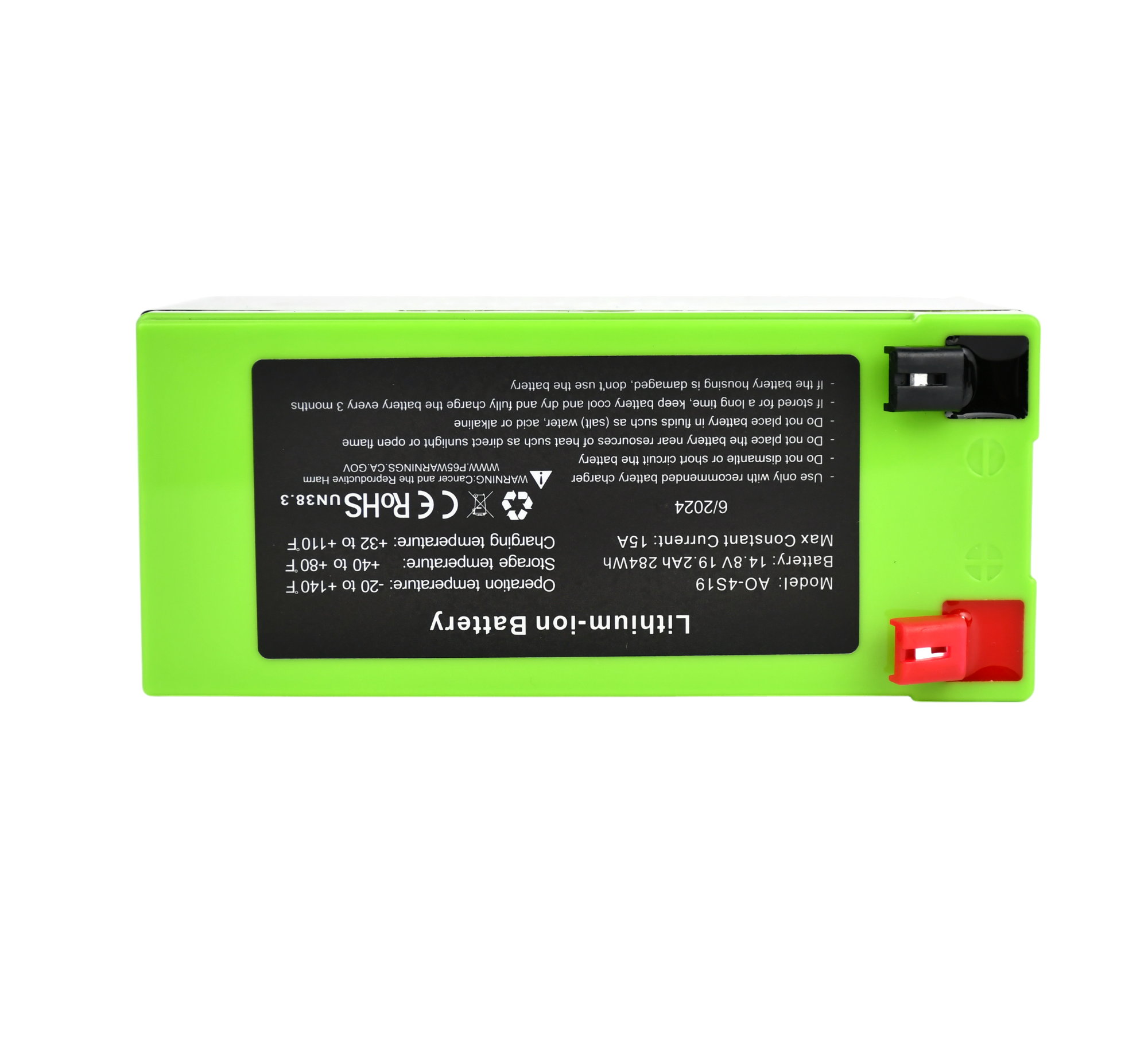 19Ah Lithium Battery (14.8V NMC) with Charger