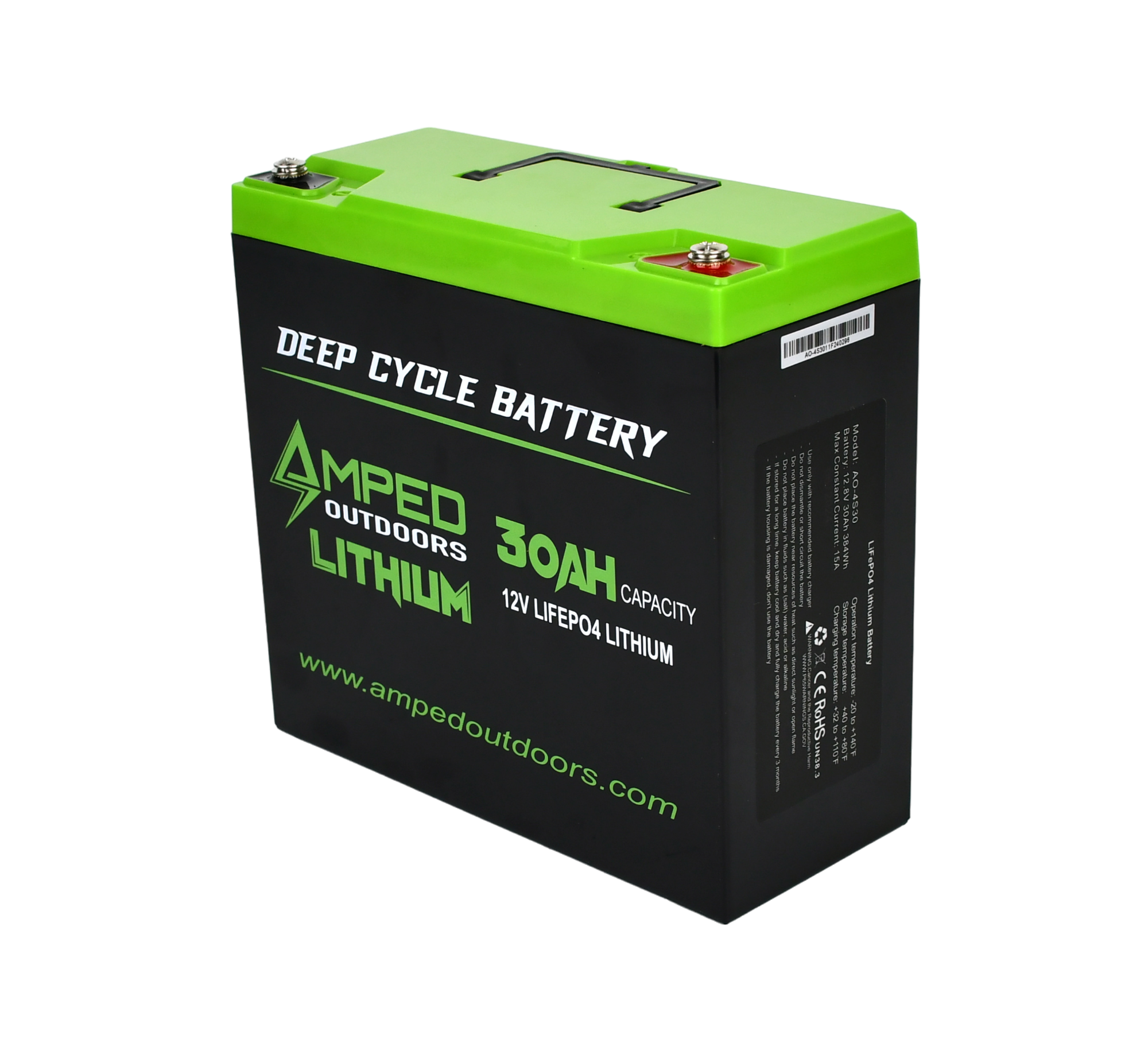 30Ah Lithium Battery (LiFePO4) - Tall Version