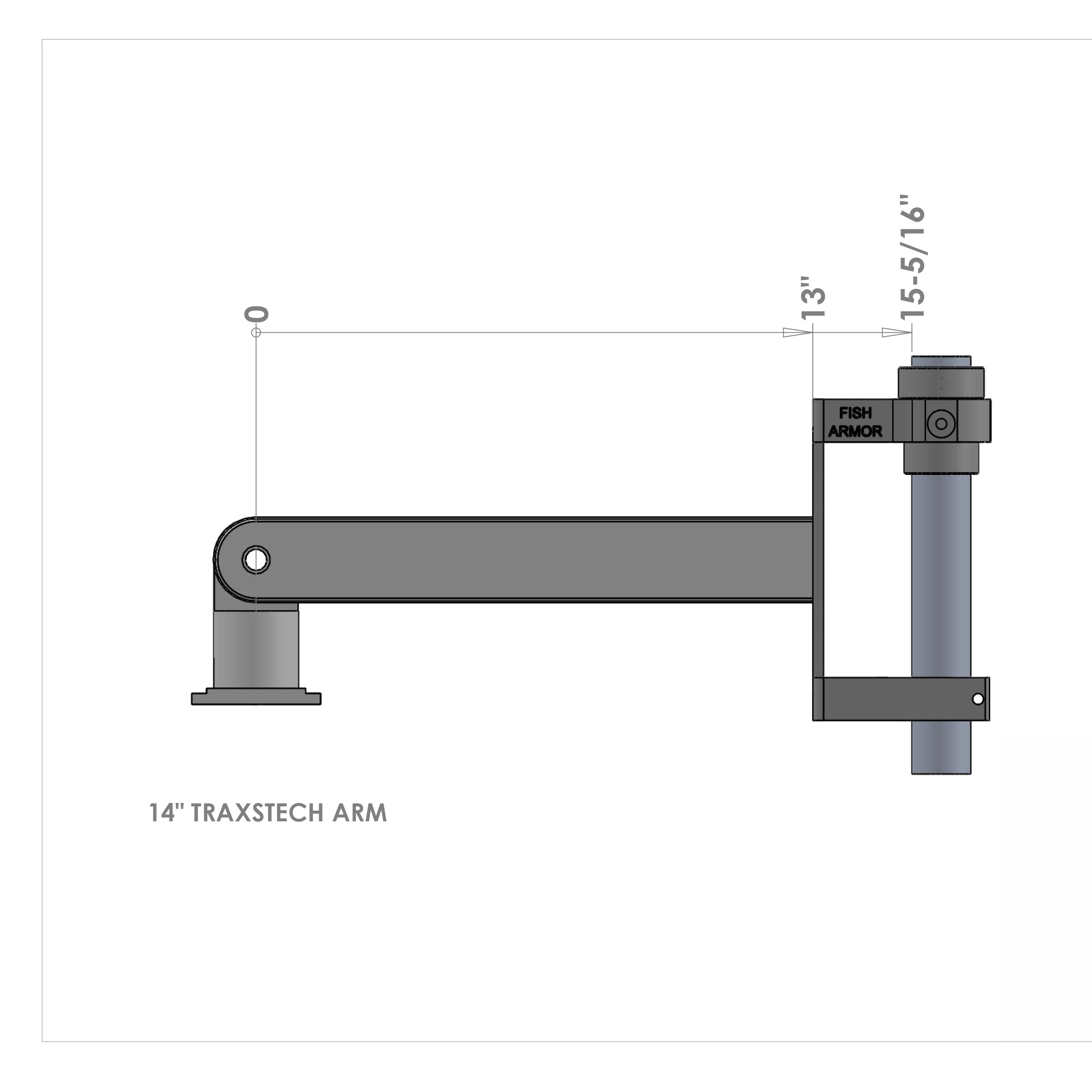 Pro Pole Boat Mount Arm by Traxstech®