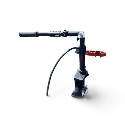 Twist Handle mounted on a pole with the handle extended