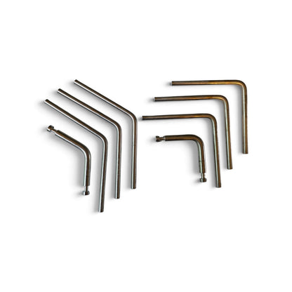 90 degree and 120 degree rod sets included with the Twist Handle